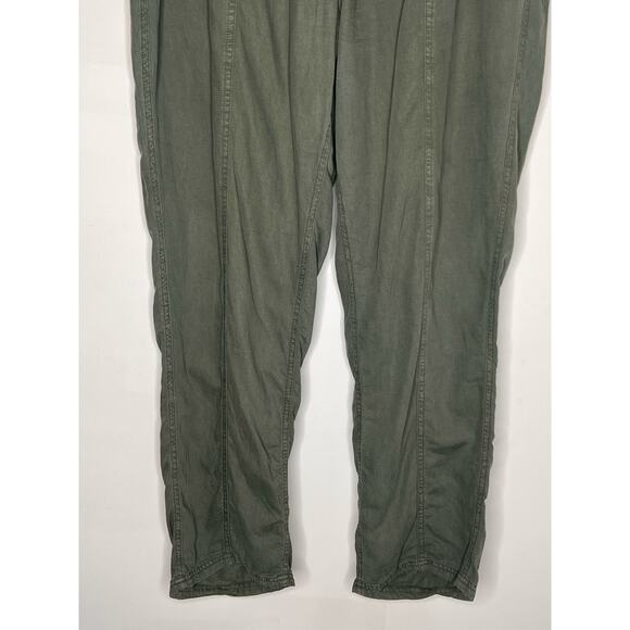 Faherty Arlie Pull On High Waisted Tapered Utility Pants Thyme Women's Size XL - Picture 5 of 11